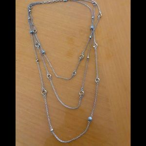 SPECIAL! Any 2 for 20, 3 for 25! Silver 3 layer pendant, stones and ornaments